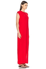 LESET James Maxi Dress in Lipstick, view 2, click to view large image.