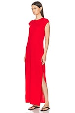 LESET James Maxi Dress in Lipstick, view 3, click to view large image.