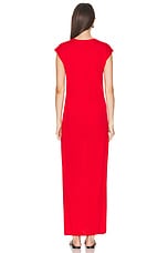 LESET James Maxi Dress in Lipstick, view 4, click to view large image.