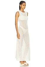 LESET Lucy Maxi Dress in Creme, view 2, click to view large image.