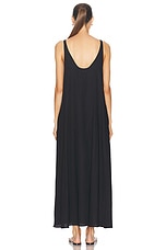 LESET Yoko Maxi Tank Dress in Black, view 3, click to view large image.