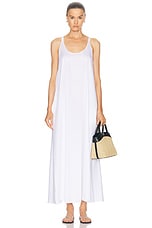 LESET Yoko Maxi Tank Dress in White, view 1, click to view large image.