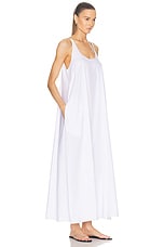 LESET Yoko Maxi Tank Dress in White, view 2, click to view large image.