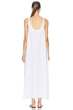 LESET Yoko Maxi Tank Dress in White, view 3, click to view large image.