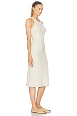 LESET Kelly Racerback Midi Dress in Oatmeal, view 2, click to view large image.