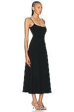 LESET Rio Maxi Tank Dress in Black, view 2, click to view large image.