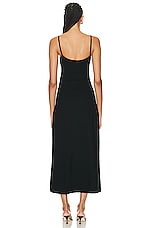 LESET Rio Maxi Tank Dress in Black, view 3, click to view large image.