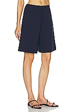 LESET Arielle City Short in Royal Navy, view 2, click to view large image.