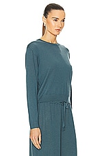 LESET James Classic Crew Sweater in Indigo, view 2, click to view large image.