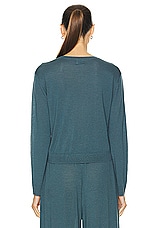 LESET James Classic Crew Sweater in Indigo, view 3, click to view large image.