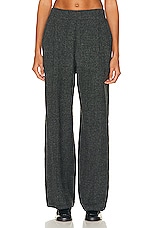 LESET Austyn Pleated Pocket Pant in Asphalt Plaid, view 1, click to view large image.