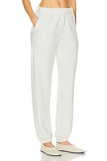 LESET Teddy Jogger Pant in Cement, view 2, click to view large image.