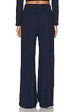 LESET Lauren Pleated Pocket Pant in Navy, view 3, click to view large image.