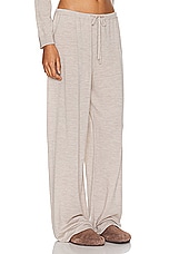 LESET James Drawstring Pant in Oatmeal, view 2, click to view large image.