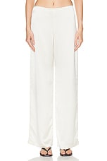 LESET Barb Wide Leg Pant in Creme, view 1, click to view large image.
