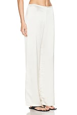 LESET Barb Wide Leg Pant in Creme, view 2, click to view large image.
