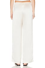 LESET Barb Wide Leg Pant in Creme, view 3, click to view large image.