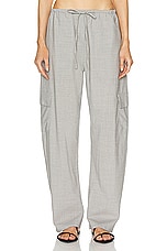 LESET Jane Cargo Trouser in Light Grey, view 1, click to view large image.