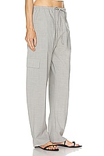 LESET Jane Cargo Trouser in Light Grey, view 2, click to view large image.