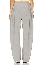 LESET Jane Cargo Trouser in Light Grey, view 3, click to view large image.
