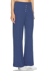 LESET Pointelle Boxer Pant in Steel Blue, view 2, click to view large image.