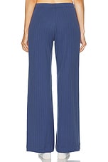 LESET Pointelle Boxer Pant in Steel Blue, view 3, click to view large image.
