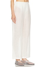 LESET Stella Wide Leg Pant in White, view 2, click to view large image.