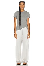 LESET Barb Wide Leg Pant in Cement, view 5, click to view large image.