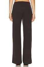 LESET Pointelle Boxer Pant in Choco, view 4, click to view large image.