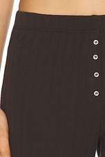 LESET Pointelle Boxer Pant in Choco, view 6, click to view large image.