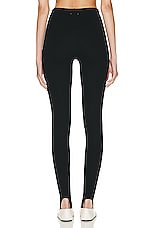 LESET Rio Stirrup Pant in Black, view 3, click to view large image.
