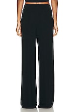 LESET Lauren Pleated Pocket Pant in Black, view 3, click to view large image.