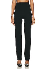 LESET Rio High Waist Straight Pant II in Black, view 1, click to view large image.