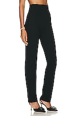 LESET Rio High Waist Straight Pant II in Black, view 2, click to view large image.