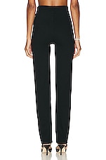 LESET Rio High Waist Straight Pant II in Black, view 3, click to view large image.