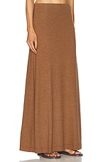 LESET Lauren High Waist Maxi Skirt in Squirrel, view 2, click to view large image.