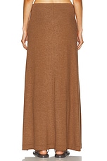 LESET Lauren High Waist Maxi Skirt in Squirrel, view 4, click to view large image.