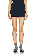 LESET Arielle Mini Skirt in Royal Navy, view 1, click to view large image.