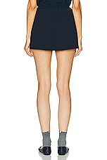 LESET Arielle Mini Skirt in Royal Navy, view 3, click to view large image.