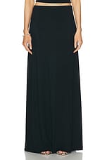LESET Julien High Waist Maxi Skirt in Black, view 1, click to view large image.