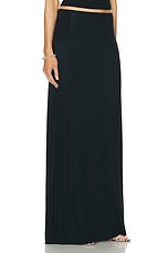 LESET Julien High Waist Maxi Skirt in Black, view 2, click to view large image.