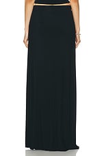 LESET Julien High Waist Maxi Skirt in Black, view 3, click to view large image.