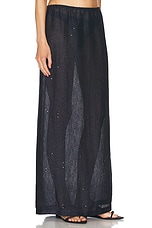 LESET Stella Maxi Skirt in Ocean, view 2, click to view large image.