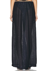 LESET Stella Maxi Skirt in Ocean, view 3, click to view large image.
