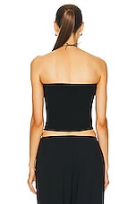 LESET Rio Bandeau Top in Black, view 3, click to view large image.