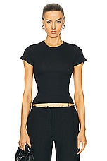 LESET Kelly Slim Fit Tee in Black, view 1, click to view large image.