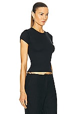 LESET Kelly Slim Fit Tee in Black, view 2, click to view large image.