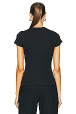 LESET Kelly Slim Fit Tee in Black, view 3, click to view large image.