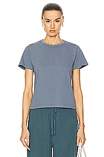 LESET The Margo Tee in Indigo, view 1, click to view large image.