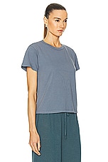 LESET The Margo Tee in Indigo, view 2, click to view large image.